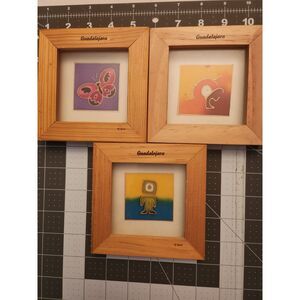 3 Decorative Mexican Theme Art Pieces from Naiva by Martha Pardo B26